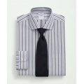 Stretch Supima Cotton Non-Iron Pinpoint English Collar, Striped Dress Shirt