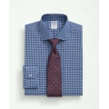 Stretch Supima Cotton Non-Iron Poplin English Spread Collar Gingham Dress Shirt