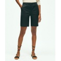 Stretch Cotton Twill Bermuda Shorts