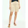 Stretch Cotton Twill Bermuda Shorts