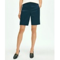 Stretch Cotton Twill Bermuda Shorts