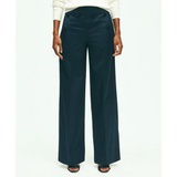 Cotton Twill Wide-Leg Sailor Pants