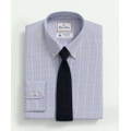 Brooks Brothers X Thomas Mason Cotton Poplin Button-Down Collar, Micro Checked Dress Shirt