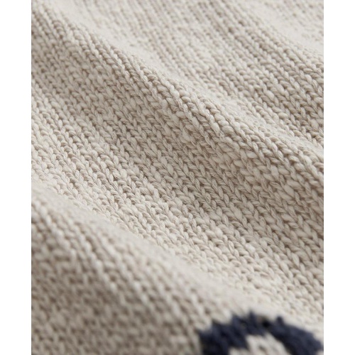 브룩스브라더스 Vintage-Inspired Anchor Sweater In Cotton-Linen Blend