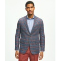 Classic Fit 1818 Plaid Hopsack Sport Coat In Linen-Wool Blend