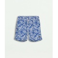 Boys Tropical Print Swim Trunks