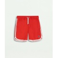 Boys Piped Swim Trunks