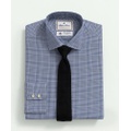 Brooks Brothers X Thomas Mason Cotton Poplin English Collar, Glen Plaid Dress Shirt