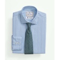 Brooks Brothers X Thomas Mason Cotton-Linen English Collar, Stripe Dress Shirt