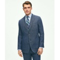 Slim Fit Linen-Blend Herringbone Suit Jacket