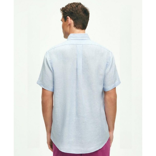 브룩스브라더스 Irish Linen Short-Sleeve Sport Shirt