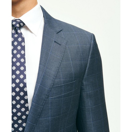 브룩스브라더스 Classic Fit Wool Windowpane 1818 Suit