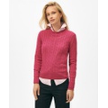 Supima Cotton Cable Crewneck Sweater