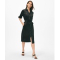 Relaxed Utility Shirt Dress in Washable Silk