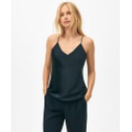 V-Neck Camisole in Washable Silk Charmeuse