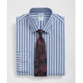 Supima Cotton Poplin Ainsley Collar, Striped Dress Shirt