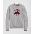 Golden Fleece Intarsia Sweater in Wool-Cashmere