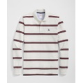 Golden Fleece Multi Striped Long Sleeve Polo in Supima Cotton