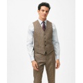 Slim Fit Guncheck Wool Suit Vest