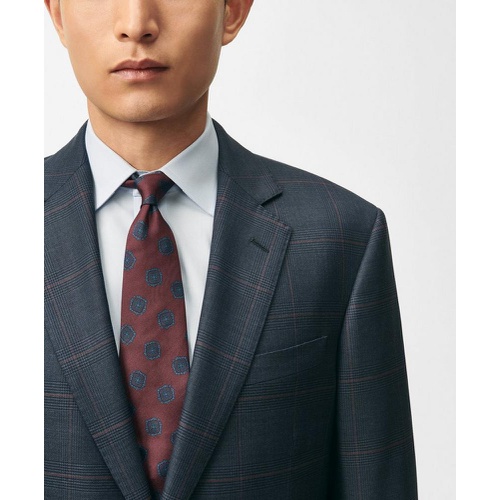 브룩스브라더스 Brooks Brothers Explorer Collection Slim Fit Wool Checked Suit Jacket