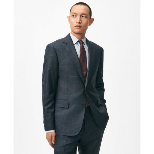 브룩스브라더스 Brooks Brothers Explorer Collection Slim Fit Wool Checked Suit Jacket