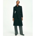 Brushed Wool Twill Wrap Coat