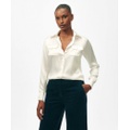 Relaxed Utility Blouse in Washable Silk