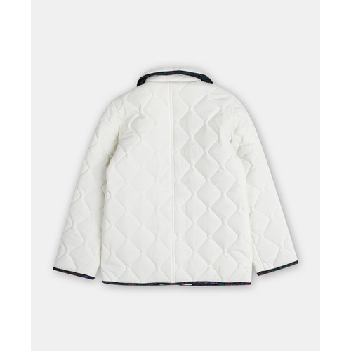 브룩스브라더스 Girls Quilted Jacket with Floral Piping