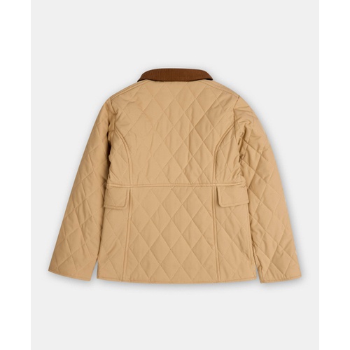 브룩스브라더스 Girls Quilted Riding Jacket with Contrast Collar