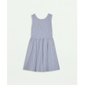 Girls Seersucker Sleeveless Dress