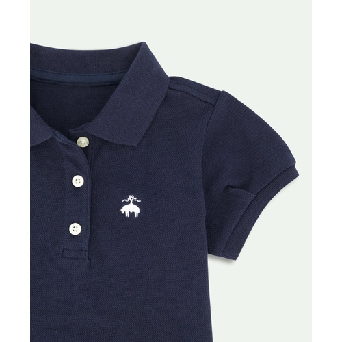 브룩스브라더스 Girls Cotton Pique Polo Shirt