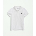 Girls Cotton Pique Polo Shirt