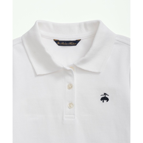 브룩스브라더스 Girls Cotton Pique Polo Shirt