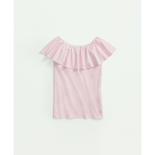 브룩스브라더스 Girls Sleeveless Ruffle-Neck Top