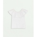 Girls Sleeveless Ruffle-Neck Top