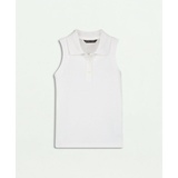 Girls Sleeveless Pique Polo Shirt