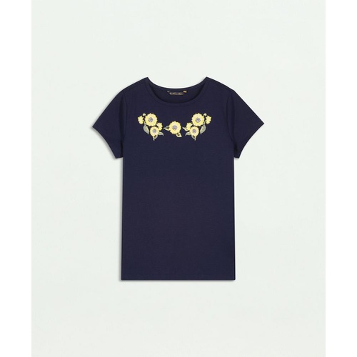 브룩스브라더스 Girls Floral Print T-Shirt