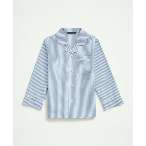 브룩스브라더스 Kids Long Sleeve Button Up Pajama Set