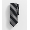 Wool and Silk Bold Double Stripe Tie