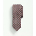 Silk Link Grid Print Tie