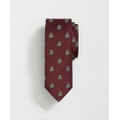 Silk BB Crest Embroidered Tie