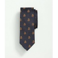 Silk BB Crest Embroidered Tie