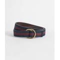 Suede Stripe D-Ring Belt