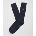 Cotton Blend Ribbed Socks