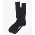 Egyptian Cotton Ribbed Crew Socks