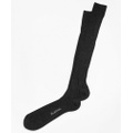 Merino Wool Ribbed Over-the-Calf Socks