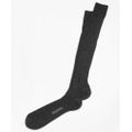 Merino Wool Ribbed Over-the-Calf Socks