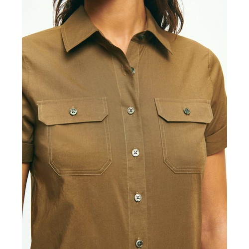 브룩스브라더스 Classic Utility Shirt In Cotton