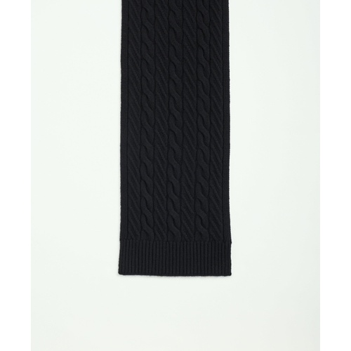 브룩스브라더스 Merino Wool and Cashmere Blend Cable Knit Scarf