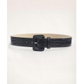 Leather Croc Embossed Belt